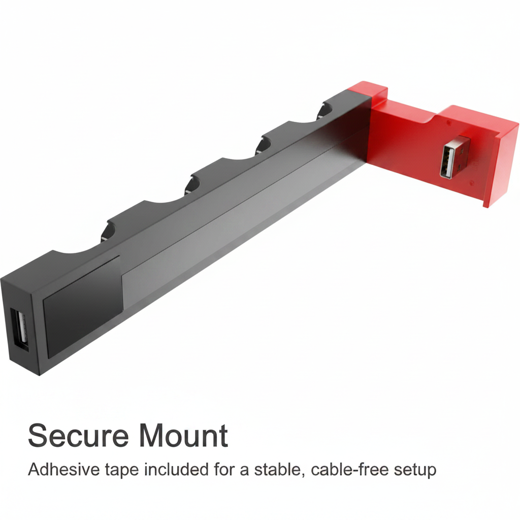 Secure Mount - Adhesive tape included for stable setup